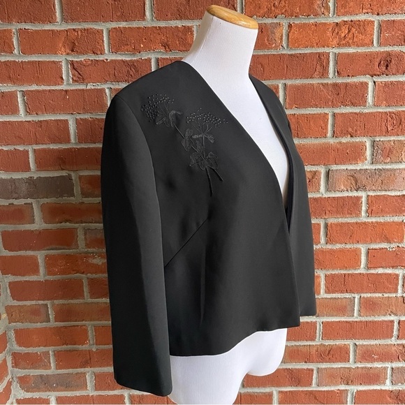 Talbots Embroidered‎ Cropped Bolero Jacket - Size 14 - Picture 1 of 12
